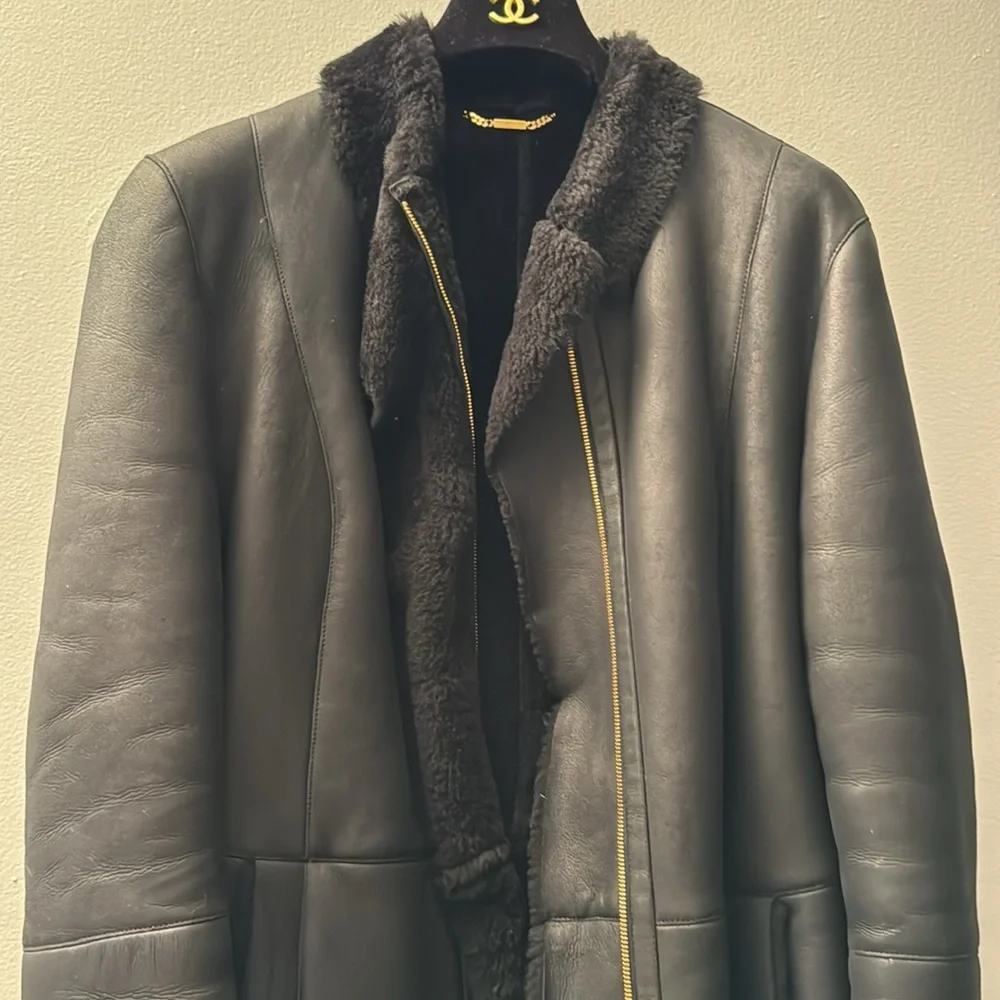SALE‼️Gucci Leather Coat - Picture 12 of 17